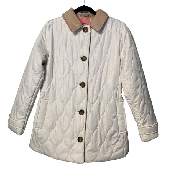KATE SPADE | Women’s New York Belted Quilted‎ Coat - Sz Medium - Picture 1 of 16